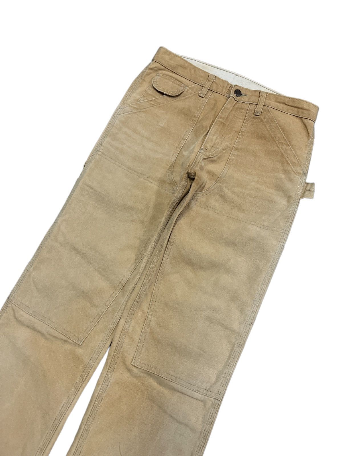 Vintage VINTAGE 90’s THRASHED FADED DOUBLE KNEE WORK WEAR Size US 30 / EU 46 - 2 Thumbnail