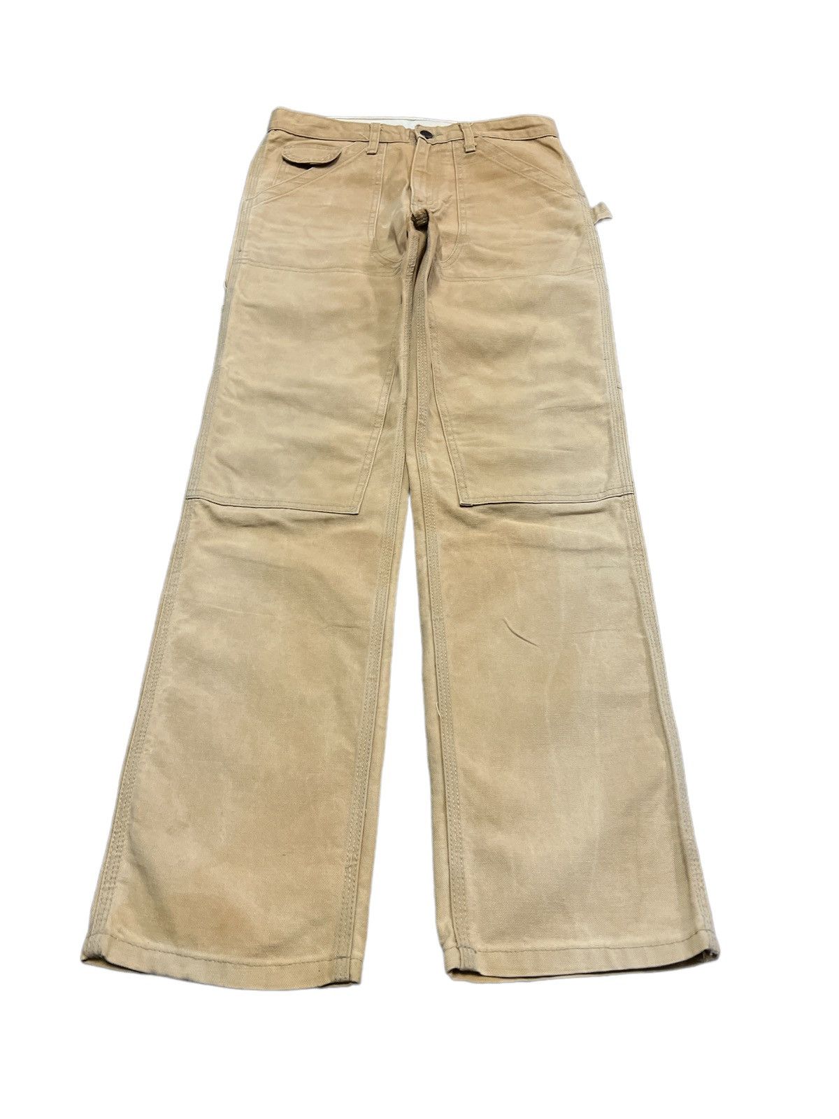 Vintage VINTAGE 90’s THRASHED FADED DOUBLE KNEE WORK WEAR Size US 30 / EU 46 - 3 Thumbnail