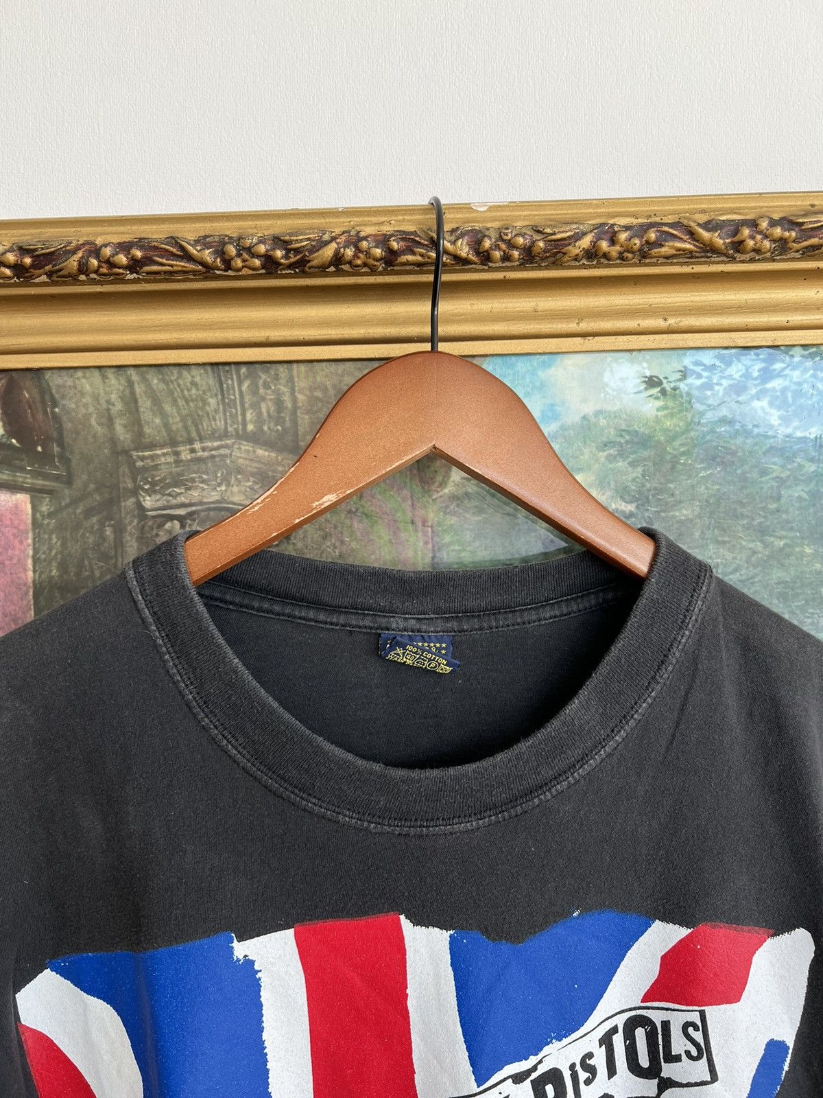 Band Tees Vintage 90s Sex Pistols God Save The Queen Black Tee Size US L / EU 52-54 / 3 - 4 Thumbnail
