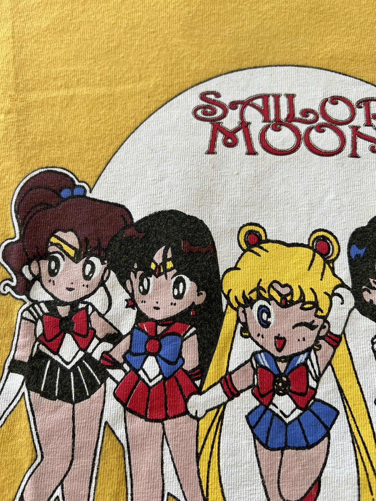 Anime Vintage 90s Sailor Moon Anime Yellow Tee Size US XL / EU 56 / 4 - 5 Thumbnail