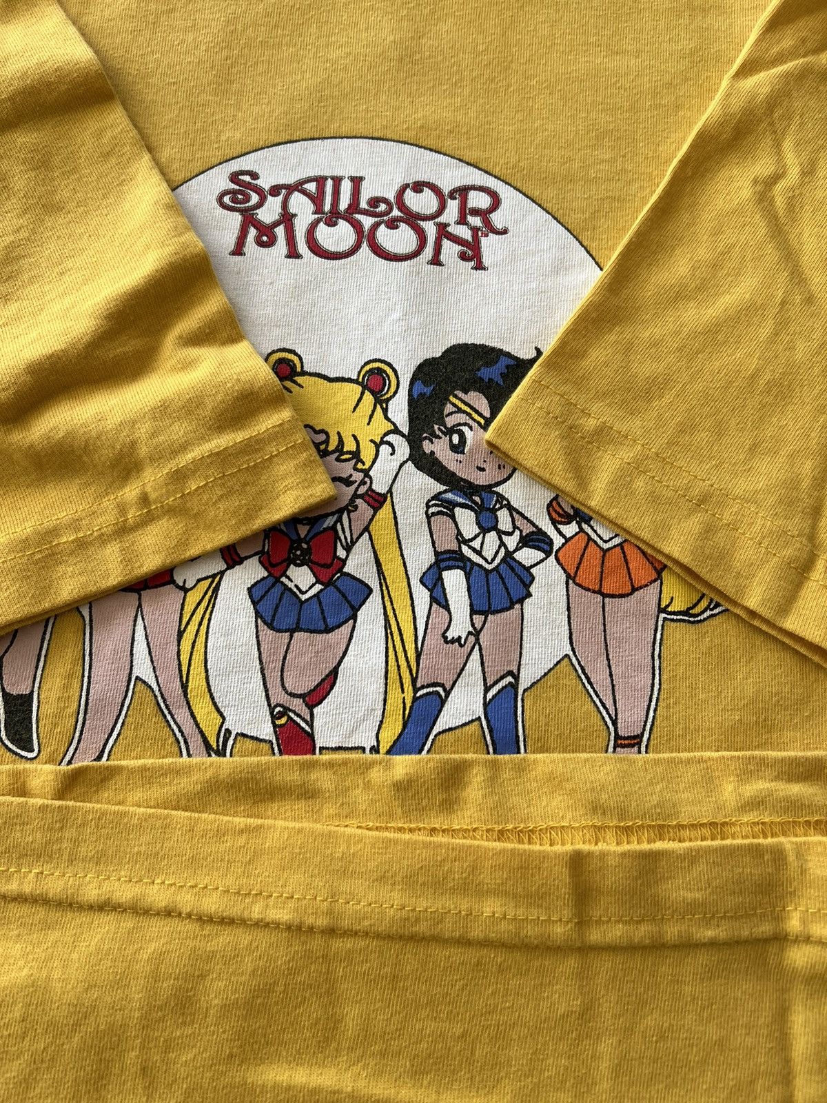 Anime Vintage 90s Sailor Moon Anime Yellow Tee Size US XL / EU 56 / 4 - 7 Thumbnail