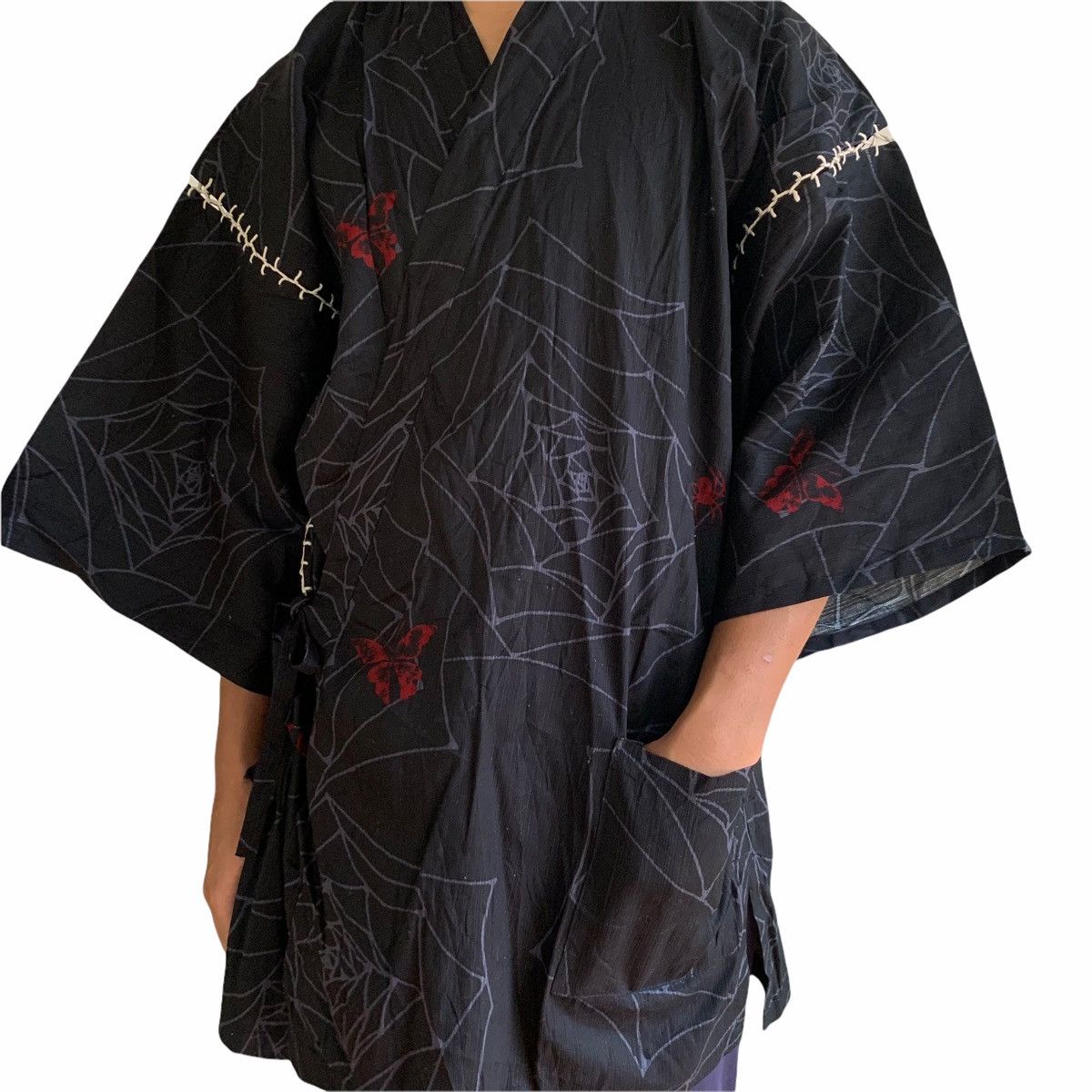 Japanese Brand Japan Wa-Tatsujin Ishin Kimono Spider Web Pattern Size US XL / EU 56 / 4 - 9 Thumbnail