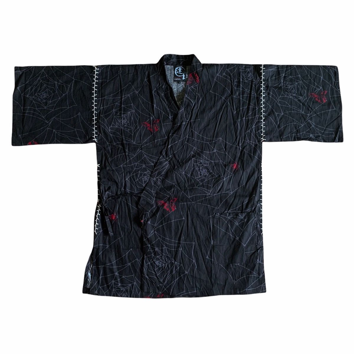 Japanese Brand Japan Wa-Tatsujin Ishin Kimono Spider Web Pattern Size US XL / EU 56 / 4 - 1 Thumbnail