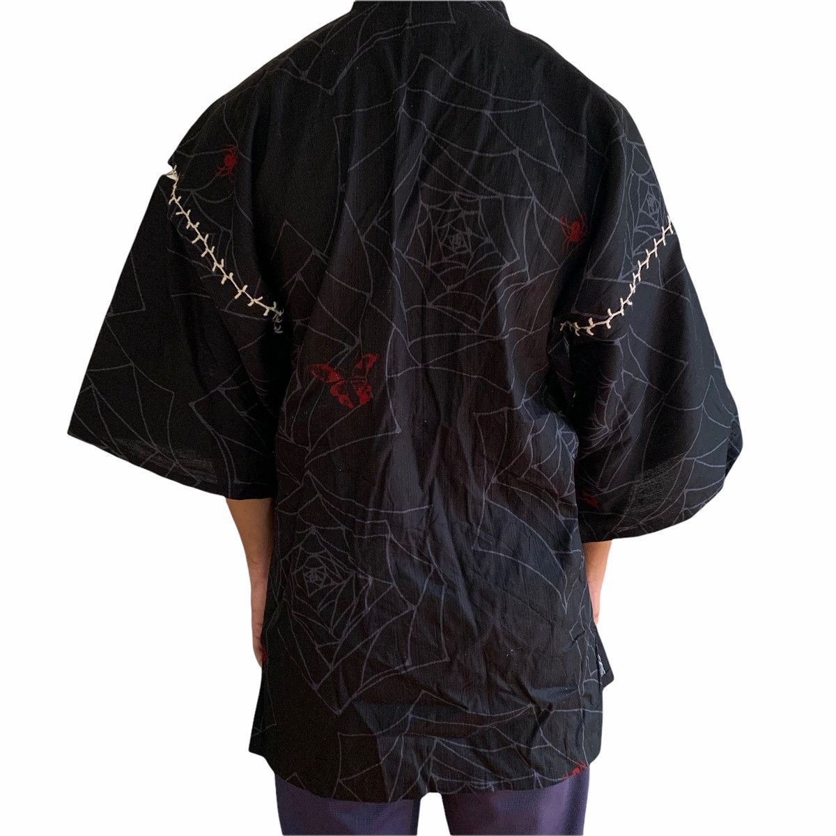 Japanese Brand Japan Wa-Tatsujin Ishin Kimono Spider Web Pattern Size US XL / EU 56 / 4 - 7 Thumbnail