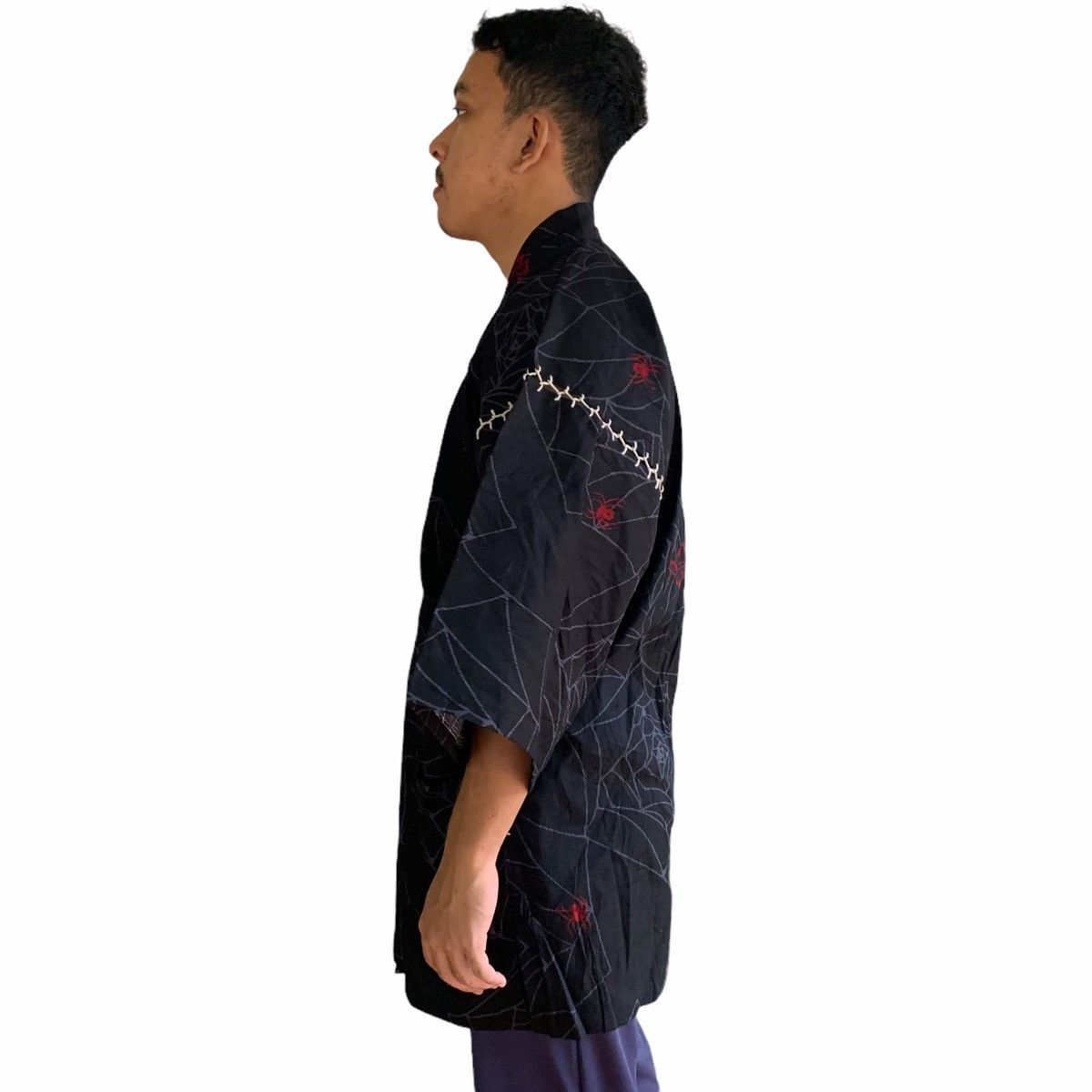 Japanese Brand Japan Wa-Tatsujin Ishin Kimono Spider Web Pattern Size US XL / EU 56 / 4 - 6 Thumbnail