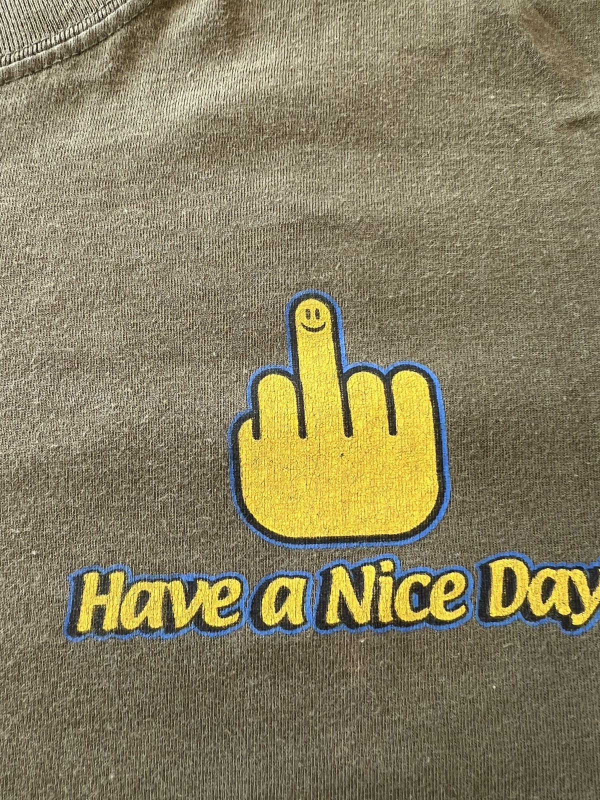 Band Tees Vintage 90s Fuck You Hand Sign Middle Finger Tee Size US L / EU 52-54 / 3 - 7 Thumbnail