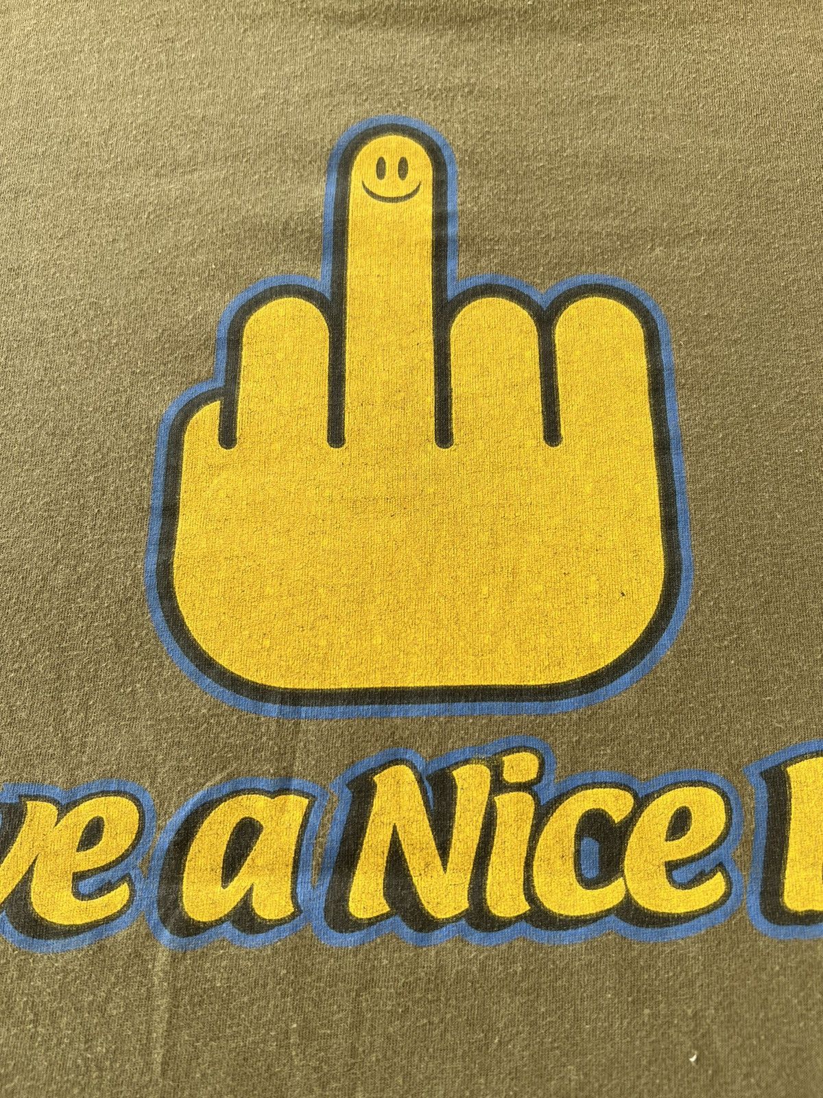 Band Tees Vintage 90s Fuck You Hand Sign Middle Finger Tee Size US L / EU 52-54 / 3 - 12 Thumbnail