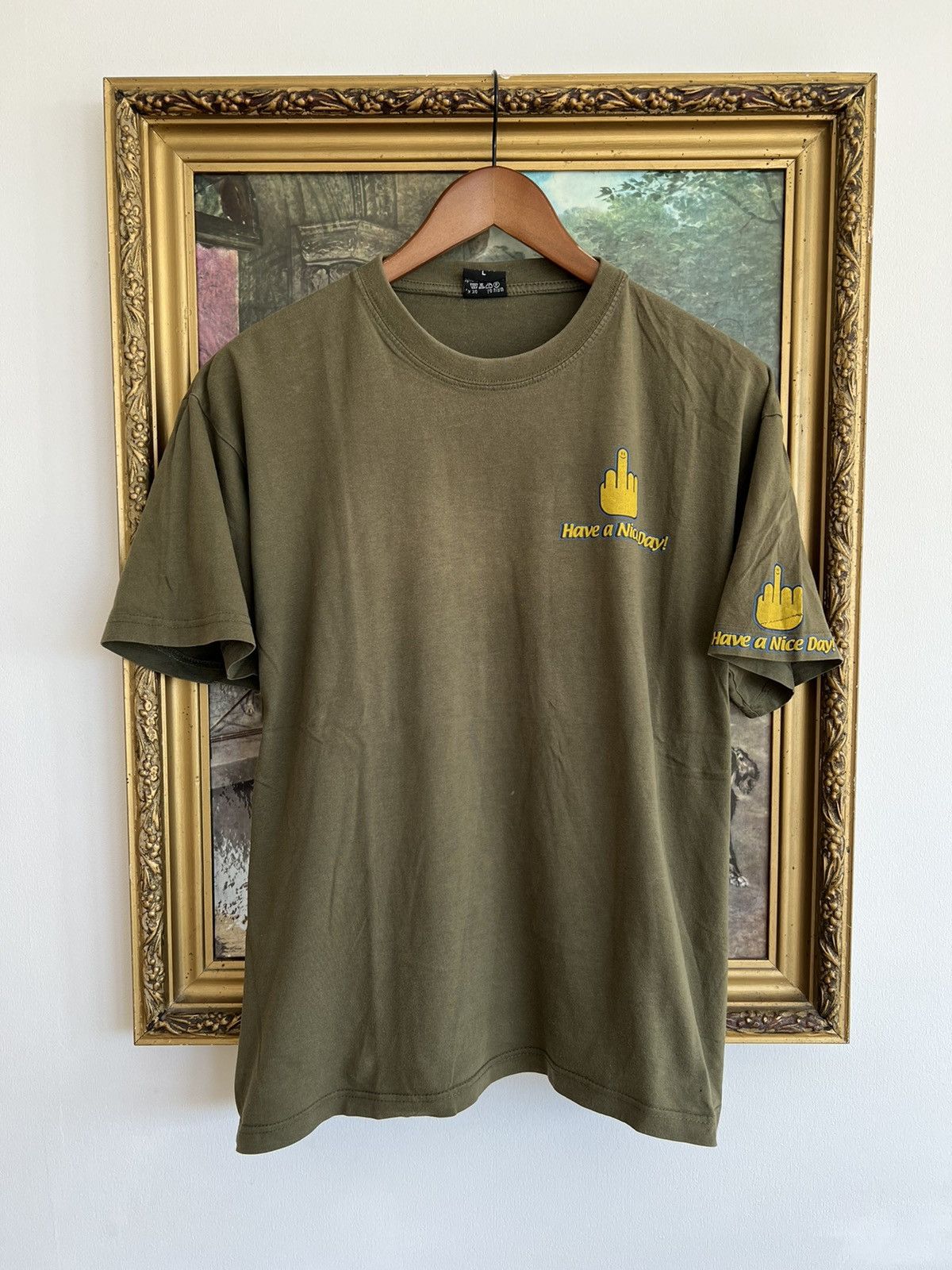 Band Tees Vintage 90s Fuck You Hand Sign Middle Finger Tee Size US L / EU 52-54 / 3 - 2 Thumbnail