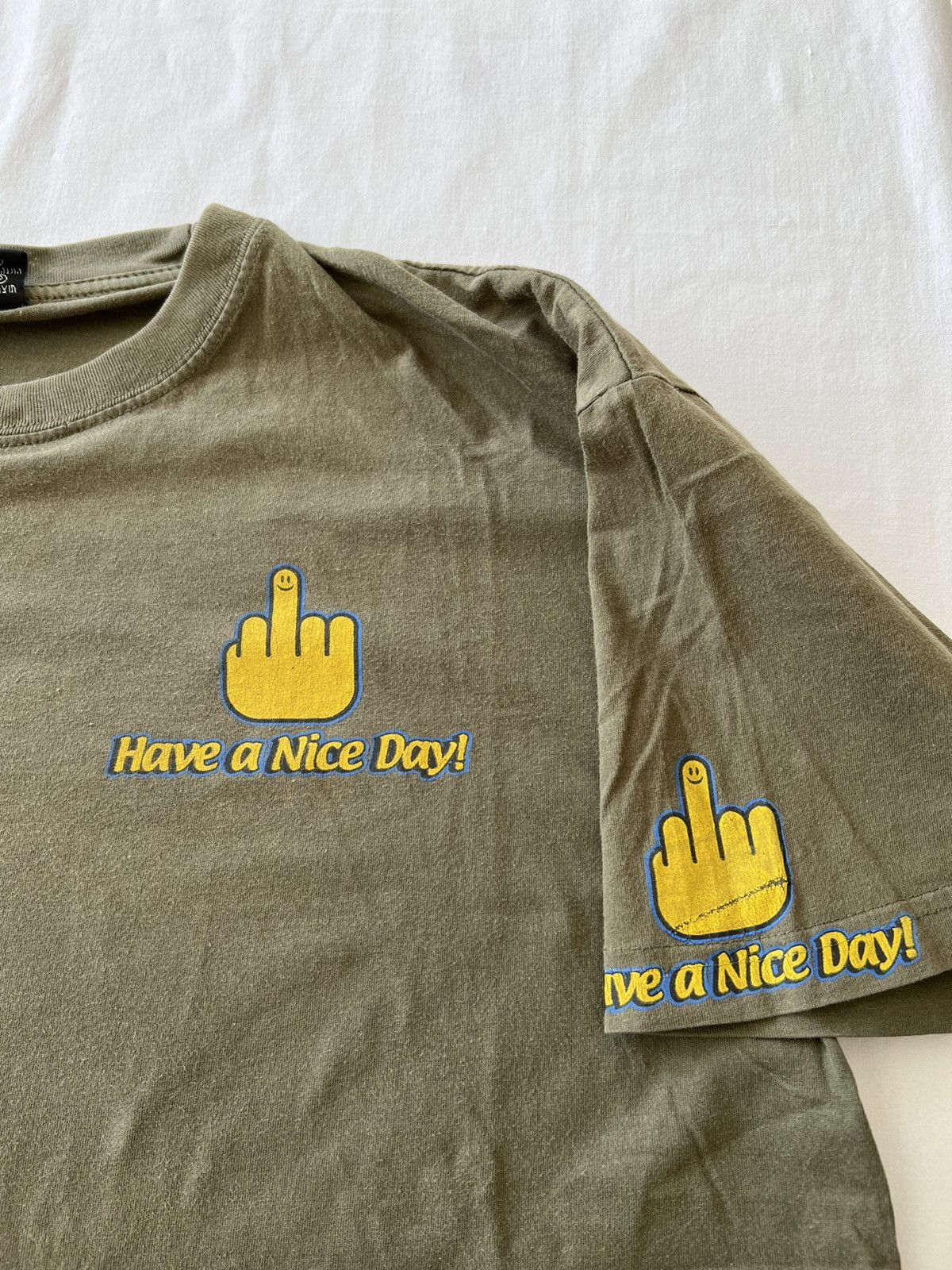 Band Tees Vintage 90s Fuck You Hand Sign Middle Finger Tee Size US L / EU 52-54 / 3 - 6 Thumbnail