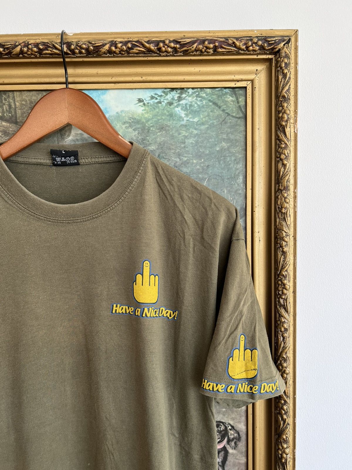 Band Tees Vintage 90s Fuck You Hand Sign Middle Finger Tee Size US L / EU 52-54 / 3 - 3 Thumbnail