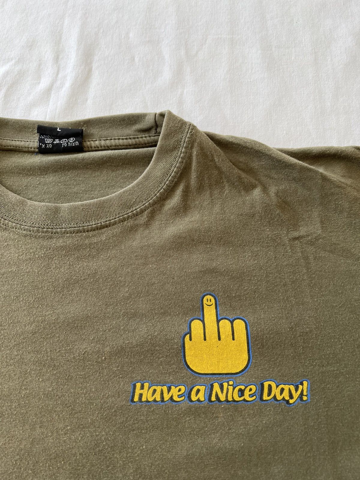 Band Tees Vintage 90s Fuck You Hand Sign Middle Finger Tee Size US L / EU 52-54 / 3 - 5 Thumbnail