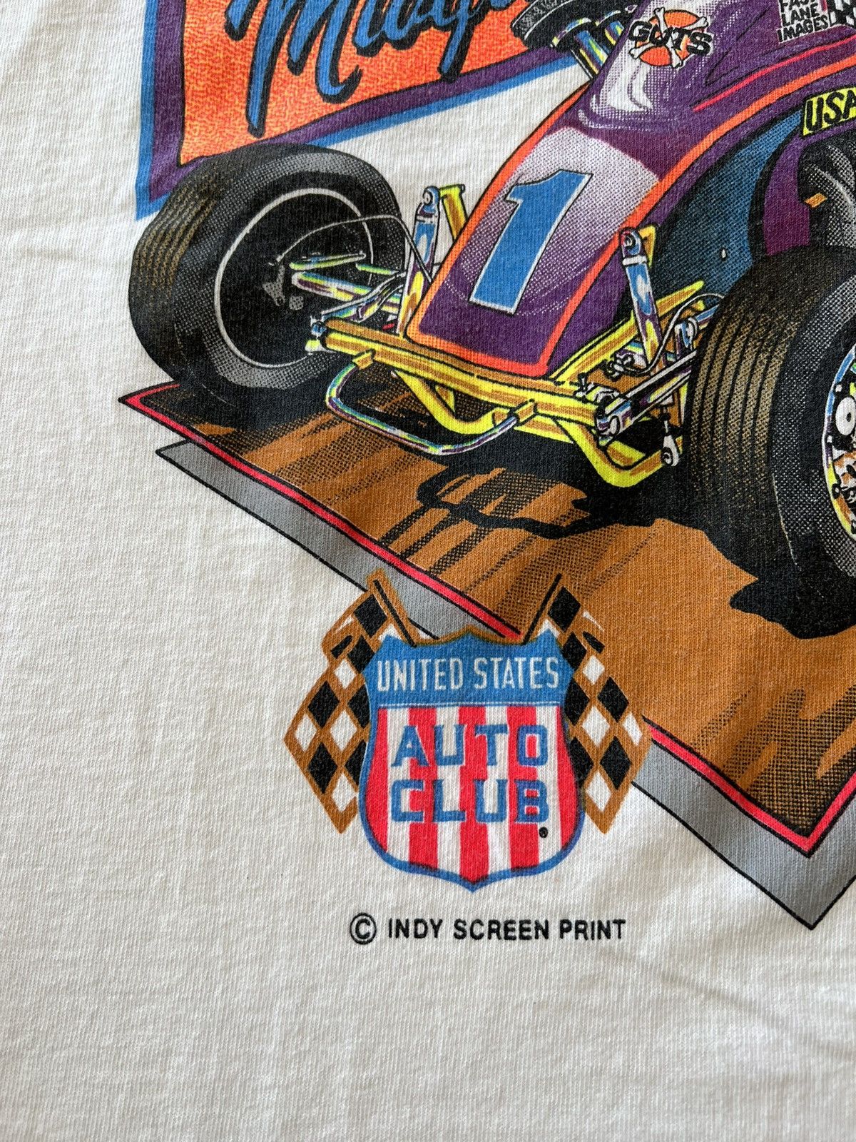 Vintage Vintage 1993 USAC Auto Club Racing White Tee Size US L / EU 52-54 / 3 - 8 Thumbnail