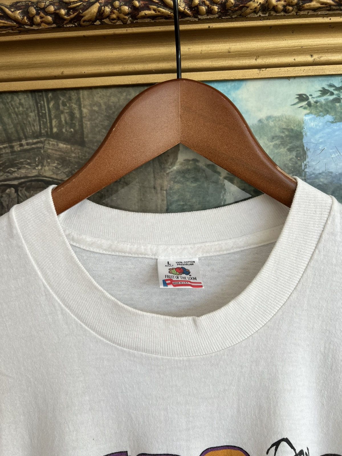 Vintage Vintage 1993 USAC Auto Club Racing White Tee Size US L / EU 52-54 / 3 - 11 Thumbnail