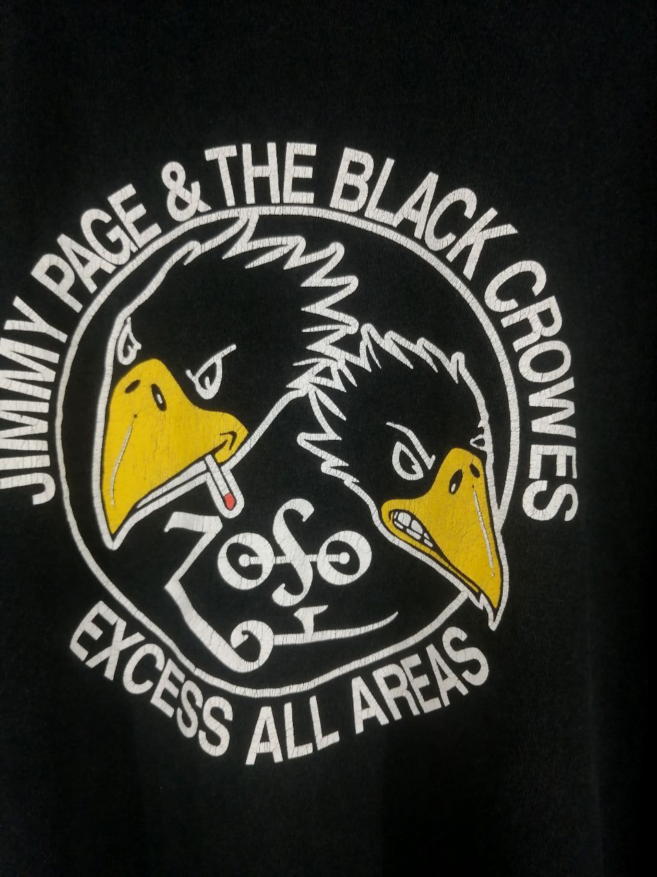 Band Tees × Vintage Vintage Jimmy Paige and The Black Crowes Tour Tee Size US XL / EU 56 / 4 - 5 Thumbnail