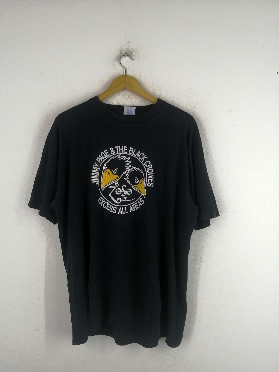 Band Tees × Vintage Vintage Jimmy Paige and The Black Crowes Tour Tee Size US XL / EU 56 / 4 - 2 Thumbnail