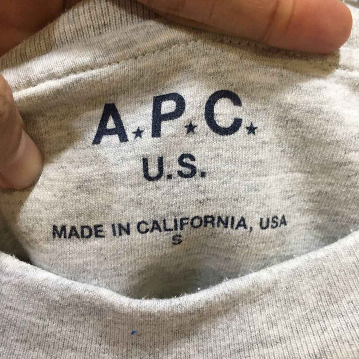 A.P.C. A.P.C. US “A⭐️P⭐️C⭐️ U.S.” Made In USA Sweatshirt Size US S / EU 44-46 / 1 - 3 Thumbnail