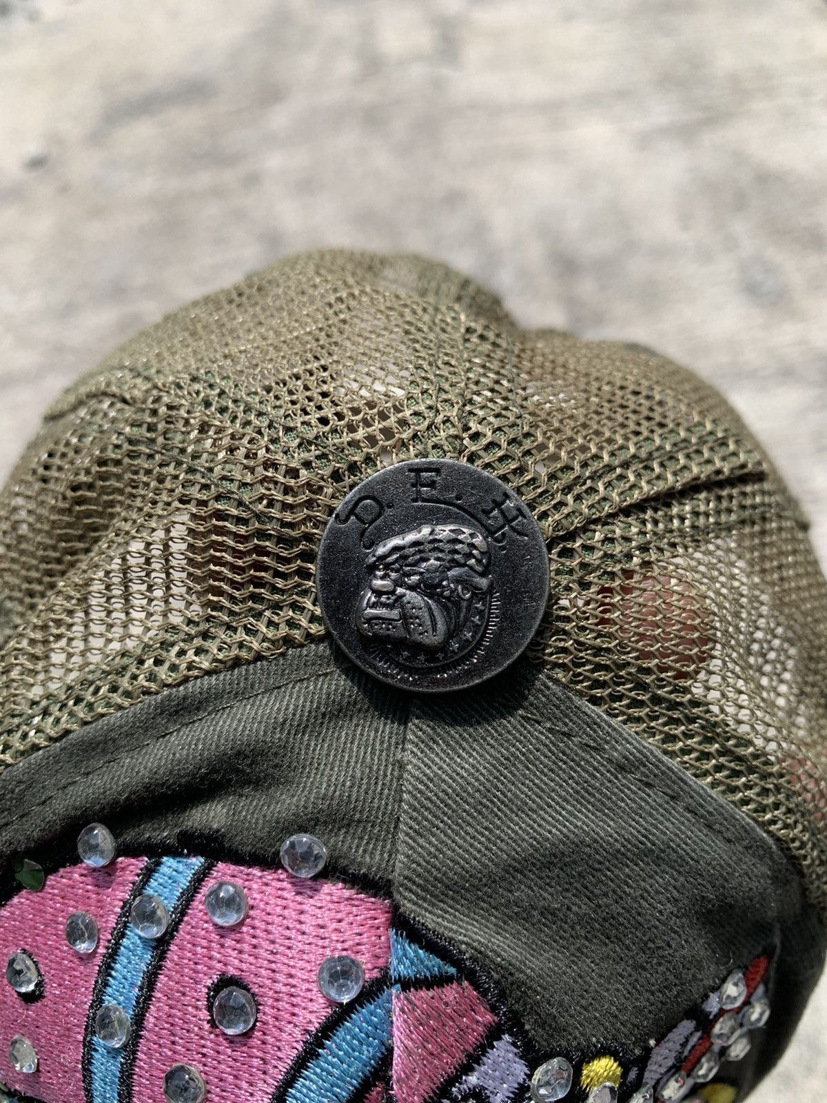 Ed Hardy Ed hardy trucker hats dog & crystal Size ONE SIZE - 7 Thumbnail
