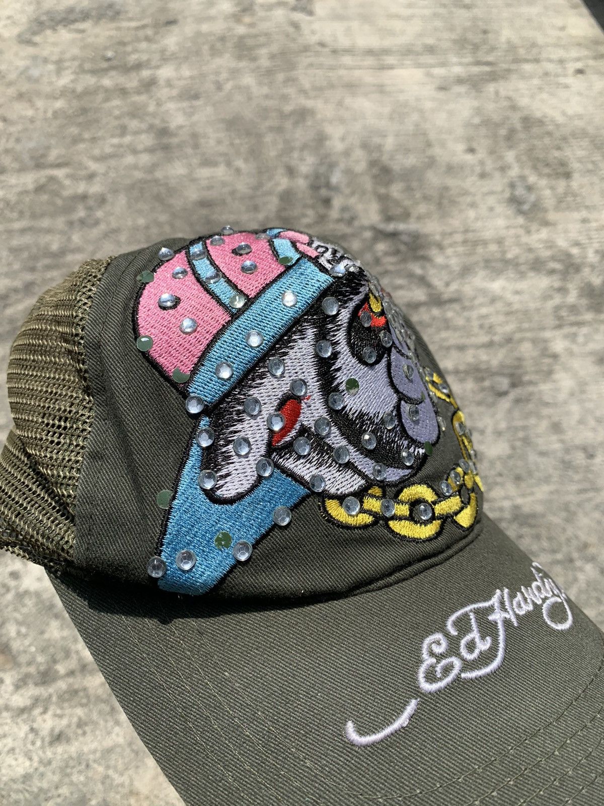 Ed Hardy Ed hardy trucker hats dog & crystal Size ONE SIZE - 3 Thumbnail