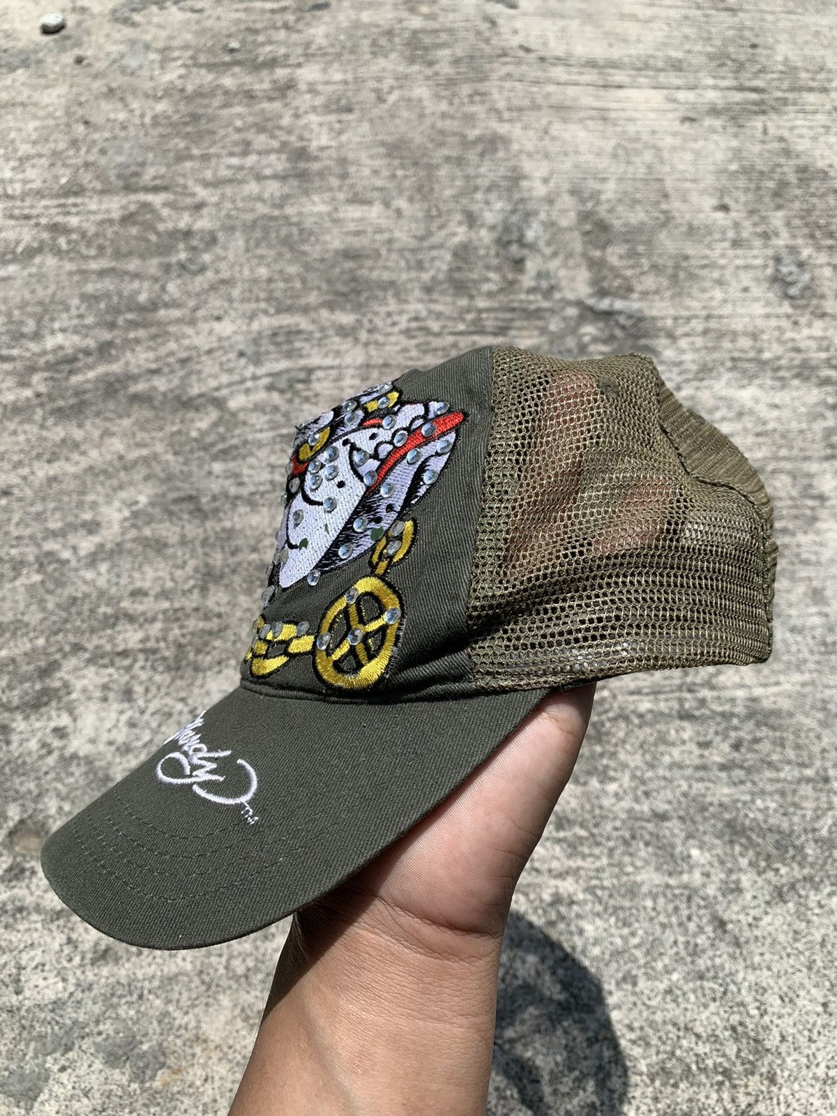 Ed Hardy Ed hardy trucker hats dog & crystal Size ONE SIZE - 5 Thumbnail