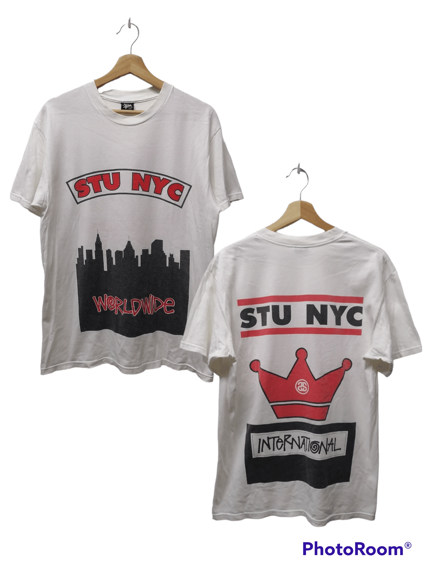 Stussy × Vintage Rare❗Stussy Nyc International Run Dmc T-Shirts Size US M / EU 48-50 / 2 - 1 Thumbnail