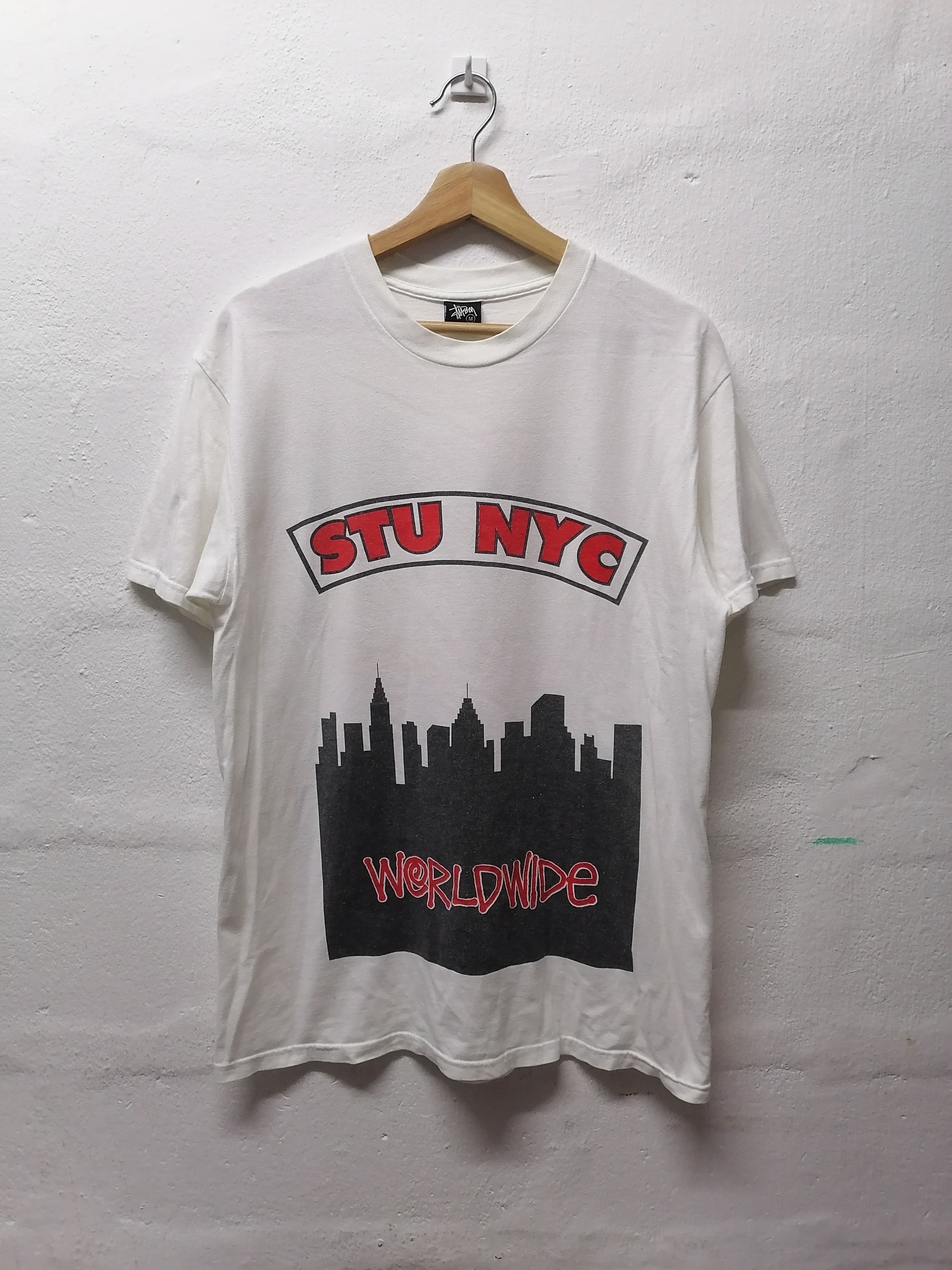 Stussy × Vintage Rare❗Stussy Nyc International Run Dmc T-Shirts Size US M / EU 48-50 / 2 - 2 Thumbnail
