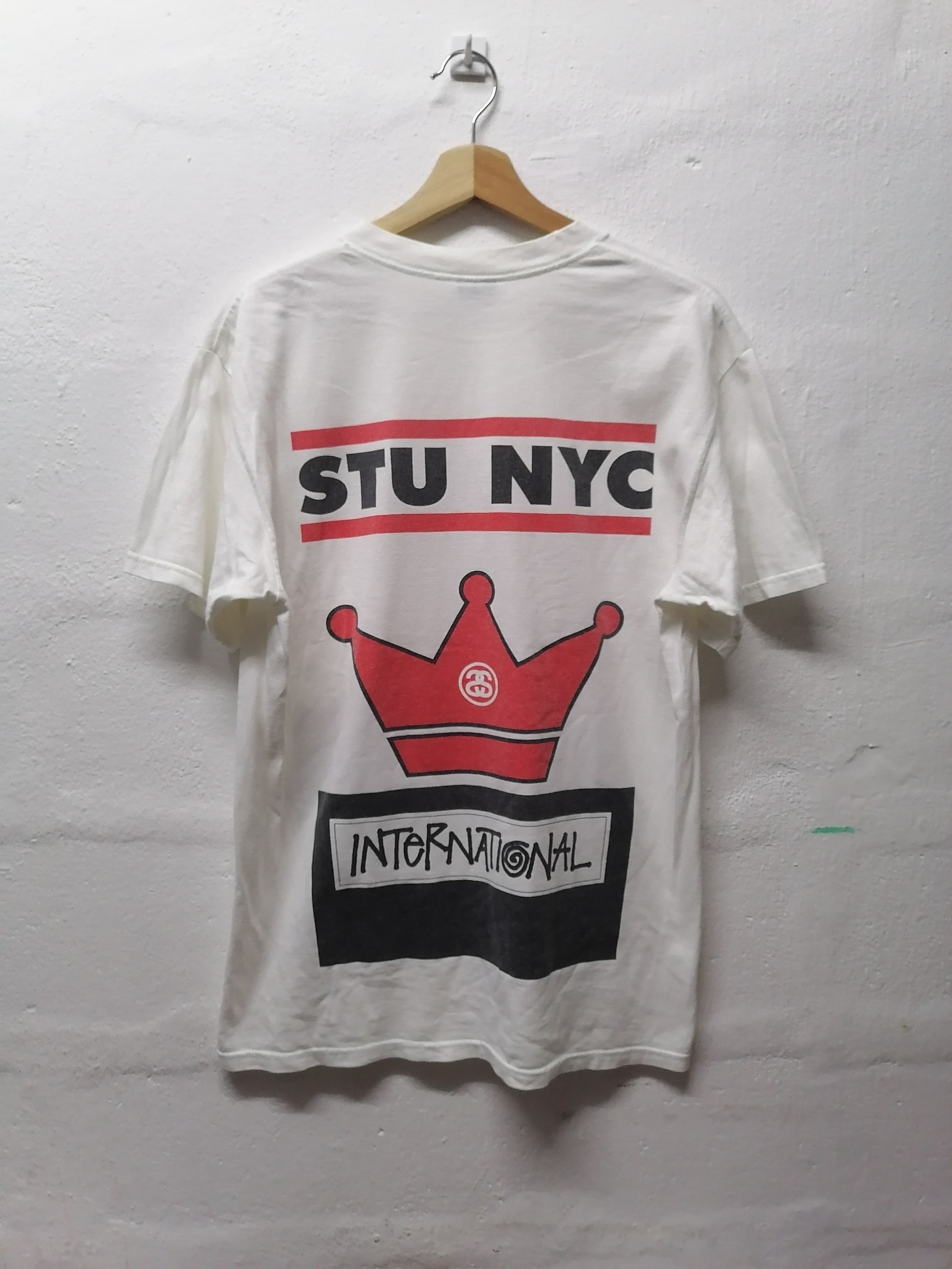 Stussy × Vintage Rare❗Stussy Nyc International Run Dmc T-Shirts Size US M / EU 48-50 / 2 - 7 Thumbnail