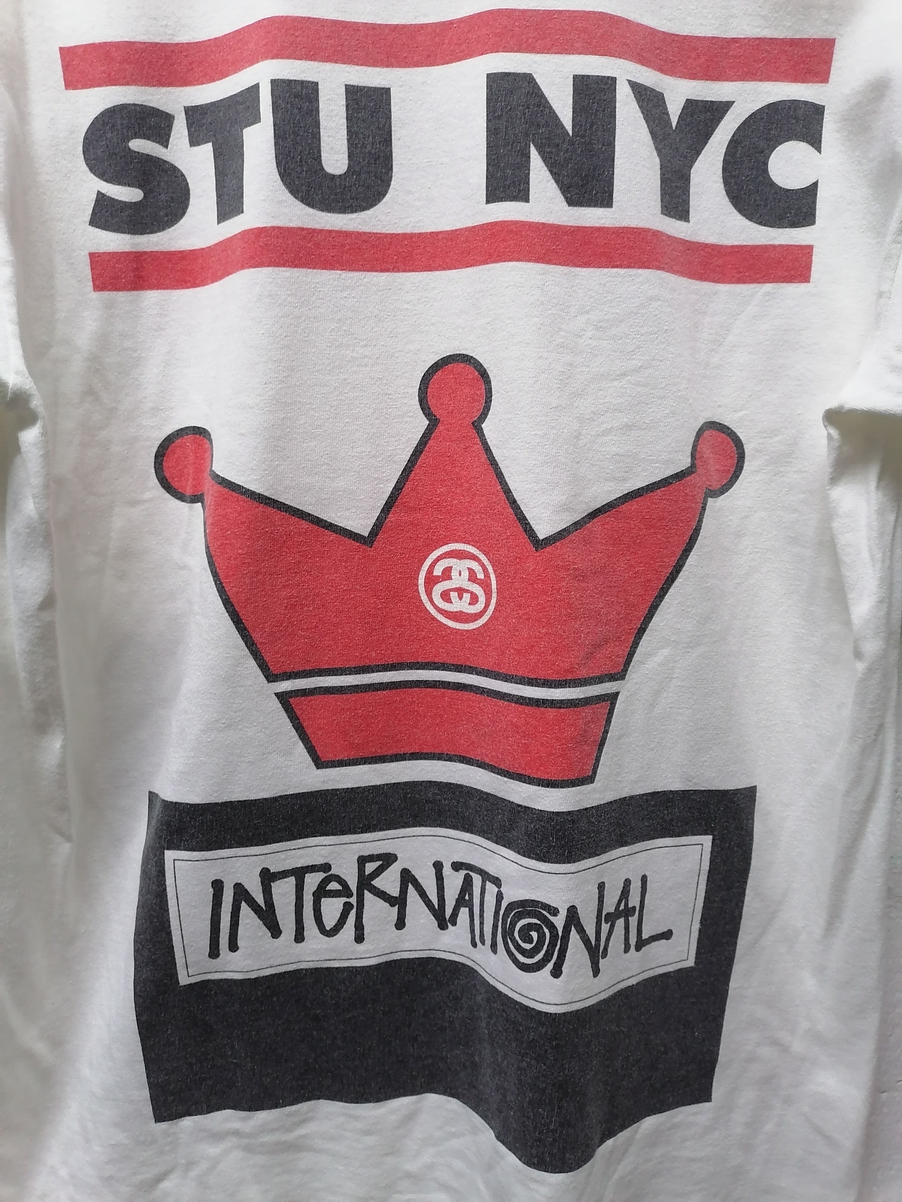 Stussy × Vintage Rare❗Stussy Nyc International Run Dmc T-Shirts Size US M / EU 48-50 / 2 - 8 Thumbnail