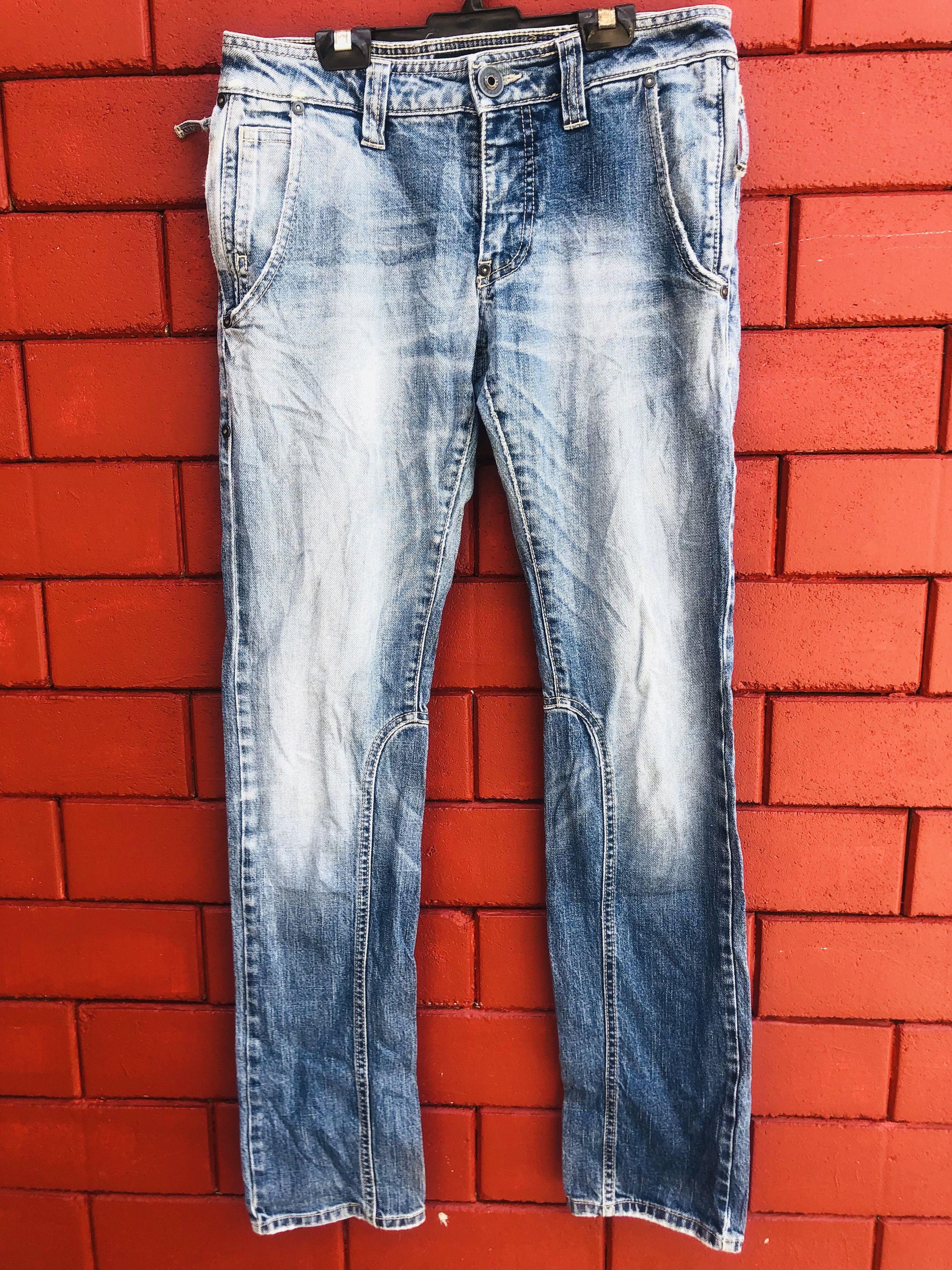 image of Vintage Arlen Ness Japanese Designer Fashion Style in Sky Blue, Men's (Size 29)