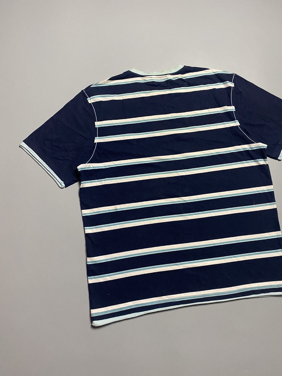 Yves Saint Laurent YSL small logo Yves Saint Laurent striped t-shirt vintage Size US XL / EU 56 / 4 - 7 Thumbnail