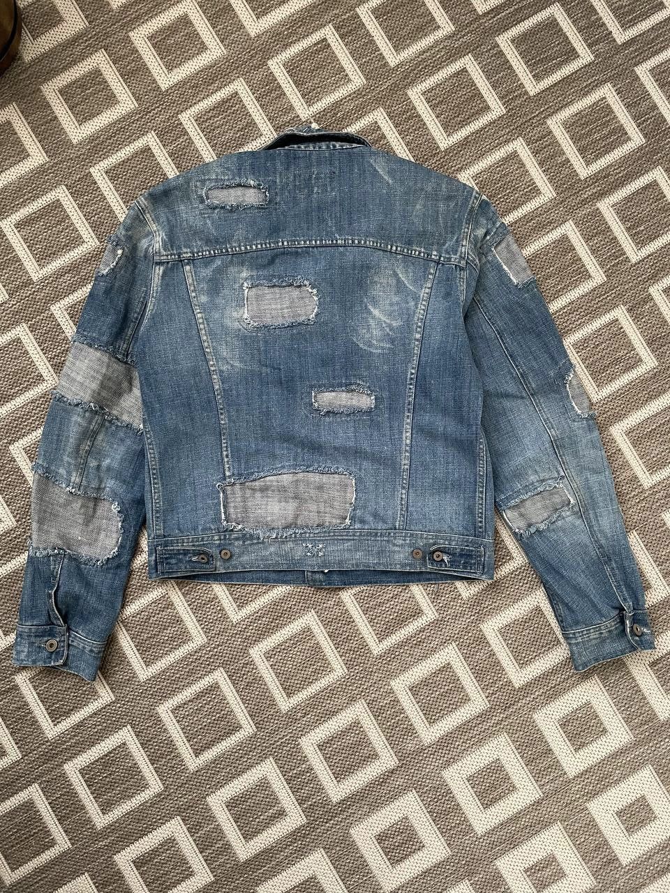 Dolce & Gabbana Vintage Dolce Gabbana Patchwork distressed denim D&G jacket Size US L / EU 52-54 / 3 - 5 Thumbnail