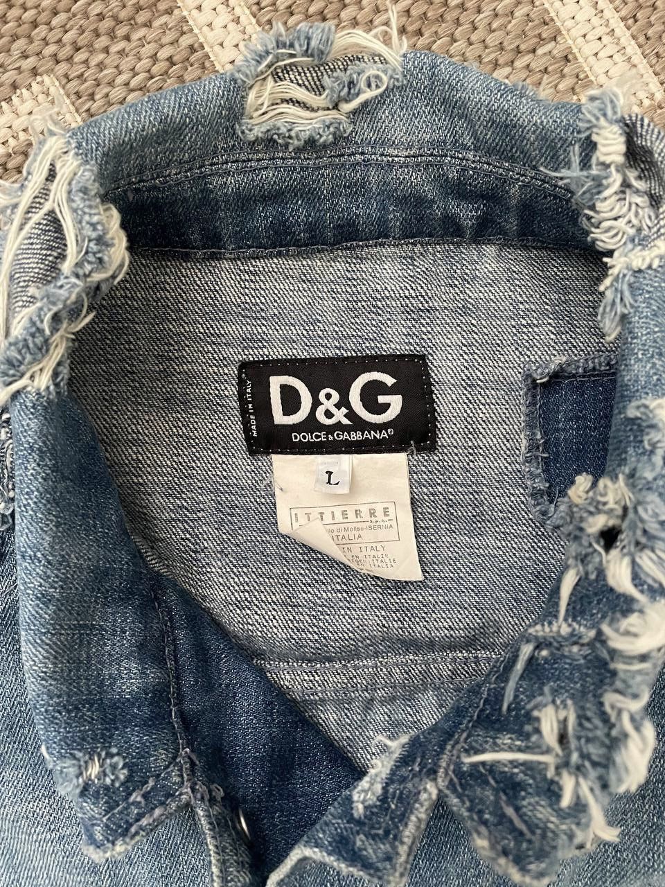 Dolce & Gabbana Vintage Dolce Gabbana Patchwork distressed denim D&G jacket Size US L / EU 52-54 / 3 - 3 Thumbnail