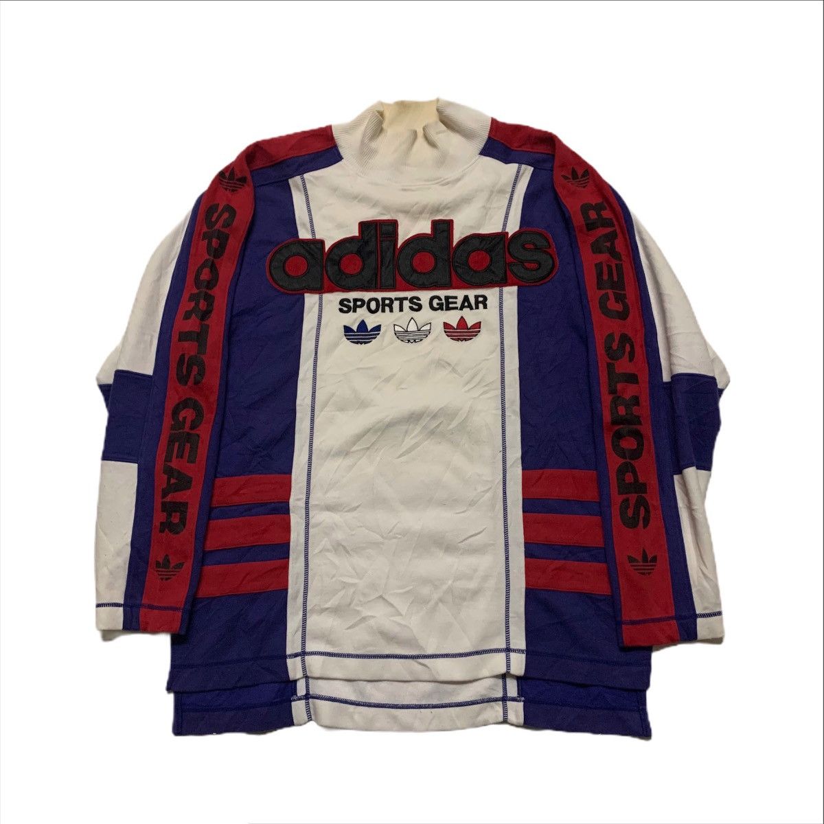 Adidas × Vintage Vintage Adidas Trefoil Sports Gear Sweatshirt Size US XL / EU 56 / 4 - 1 Thumbnail