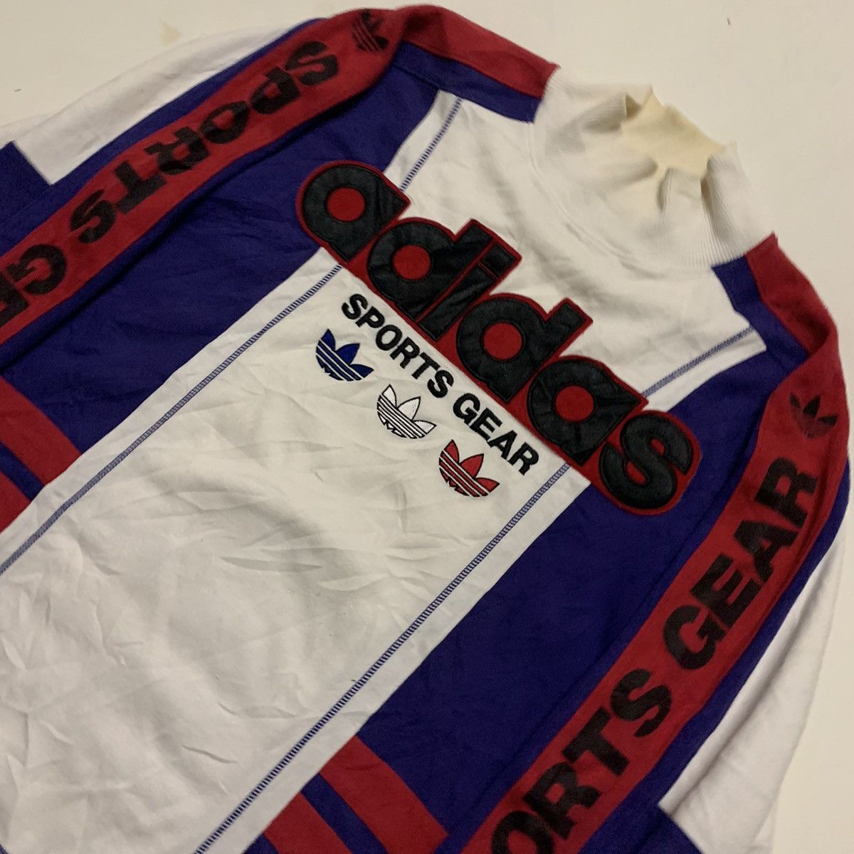 Adidas × Vintage Vintage Adidas Trefoil Sports Gear Sweatshirt Size US XL / EU 56 / 4 - 4 Thumbnail