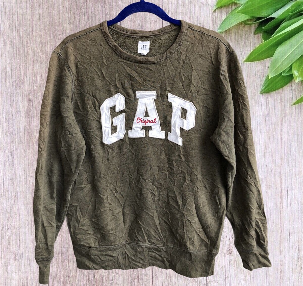 Gap × Vintage Gap Brown faded Pull over sweatshirt Size US S / EU 44-46 / 1 - 1 Thumbnail