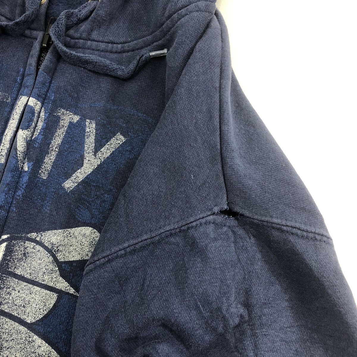 Majestic Vintage Majestic Sox Faded Blue Hoodie Big Logo Size US XL / EU 56 / 4 - 11 Thumbnail