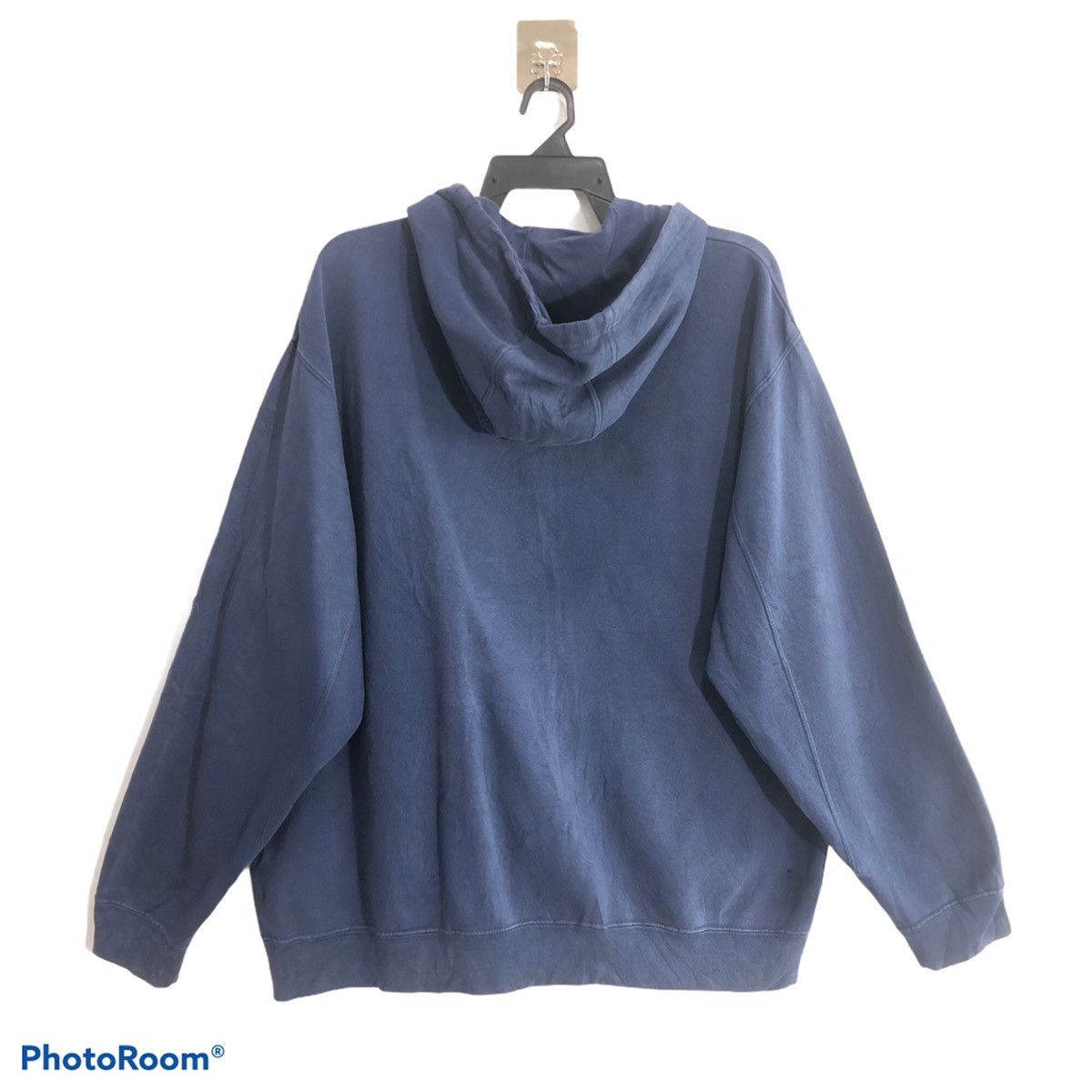 Majestic Vintage Majestic Sox Faded Blue Hoodie Big Logo Size US XL / EU 56 / 4 - 2 Thumbnail
