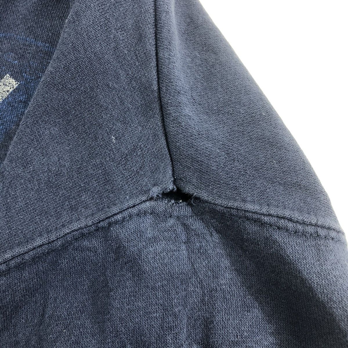 Majestic Vintage Majestic Sox Faded Blue Hoodie Big Logo Size US XL / EU 56 / 4 - 10 Thumbnail