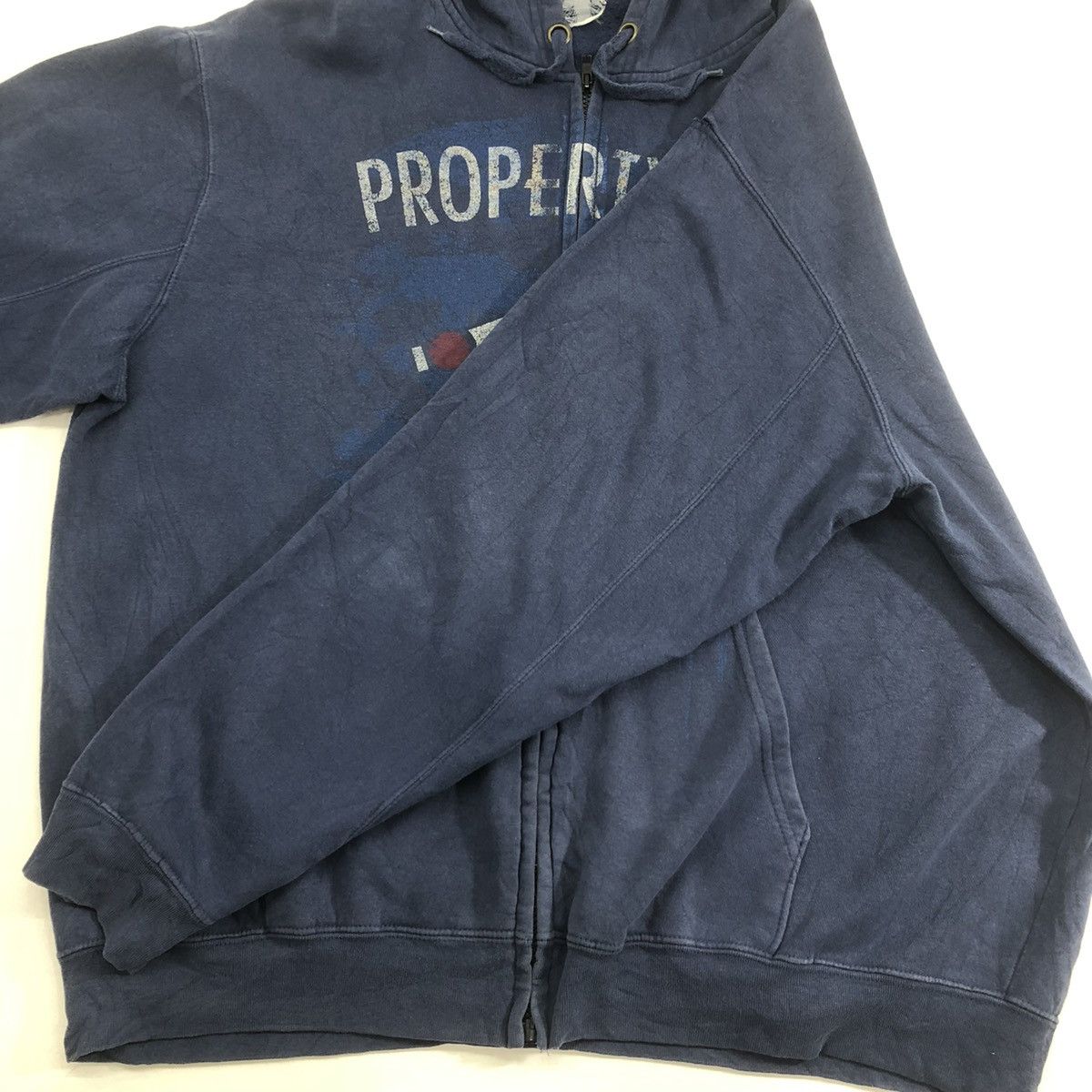 Majestic Vintage Majestic Sox Faded Blue Hoodie Big Logo Size US XL / EU 56 / 4 - 9 Thumbnail