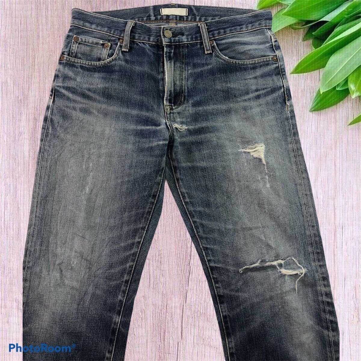 Uniqlo Vintage UNIQLO Distressed Denim Design Size US 30 / EU 46 - 4 Thumbnail