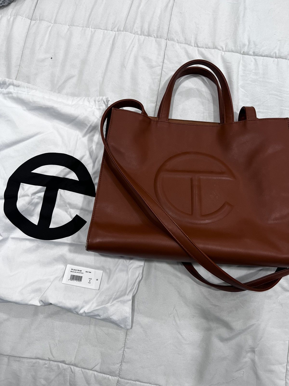 NWT Ｔelfar buy Tan Medium Shopping Bag