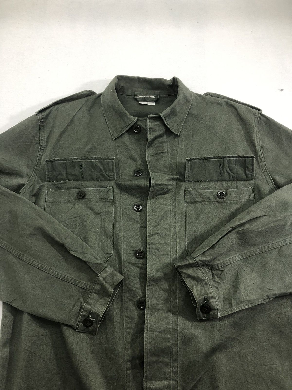 Vintage Vintage Preta Germany Army Button Shirt Side Flag Jacket Size US L / EU 52-54 / 3 - 4 Thumbnail