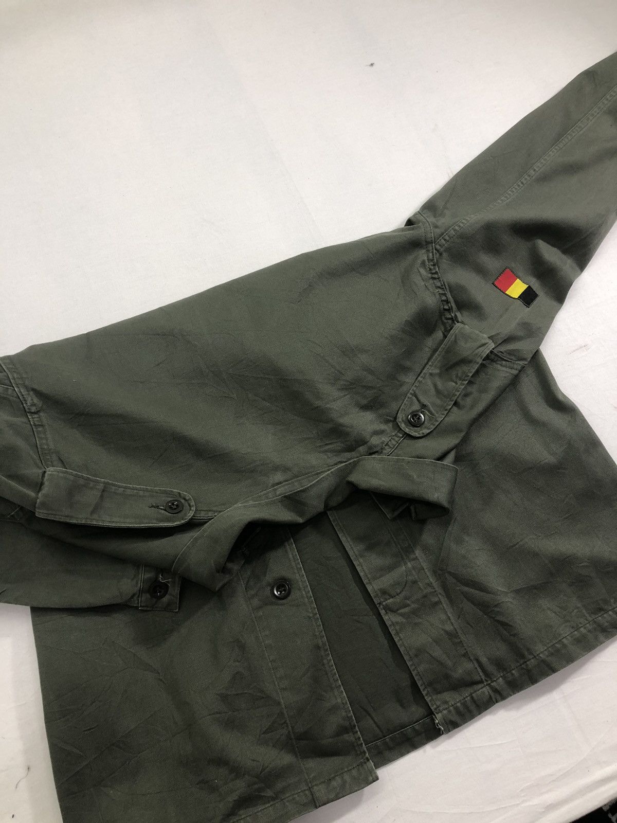 Vintage Vintage Preta Germany Army Button Shirt Side Flag Jacket Size US L / EU 52-54 / 3 - 6 Thumbnail