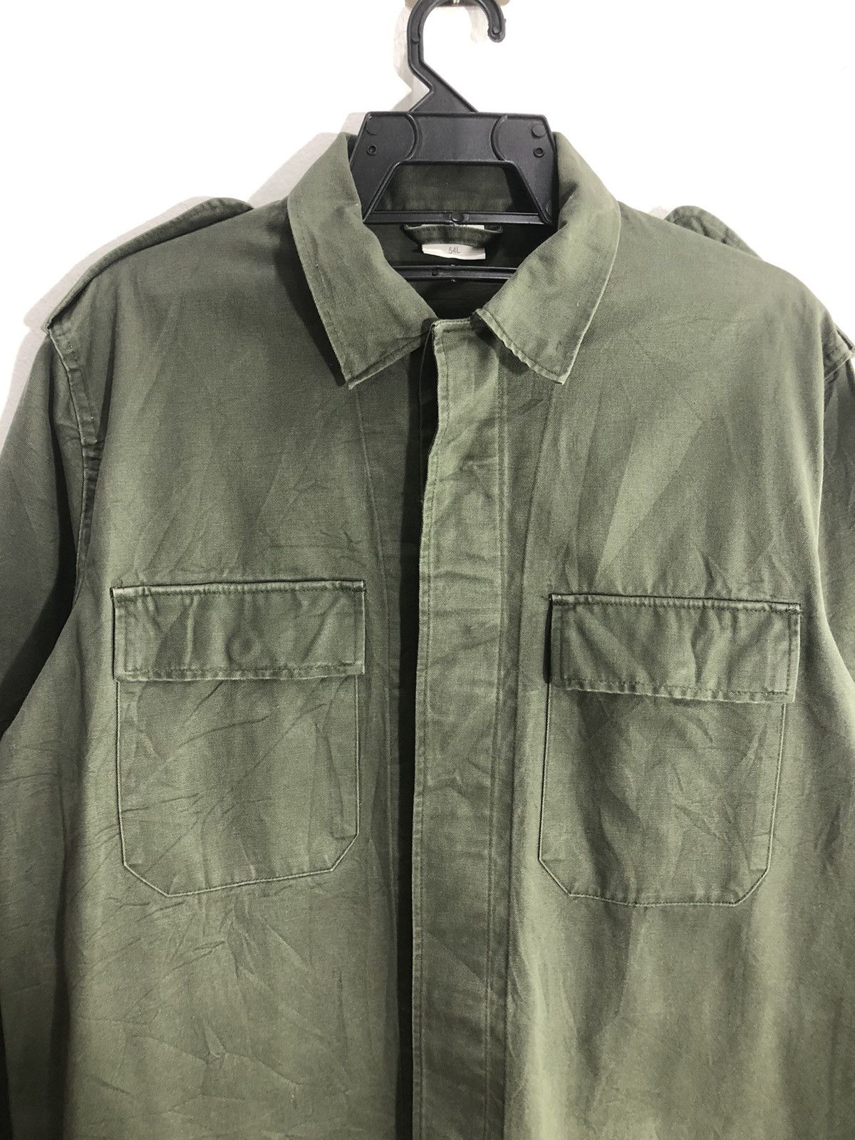 Vintage Vintage Preta Germany Army Button Shirt Side Flag Jacket Size US L / EU 52-54 / 3 - 8 Thumbnail
