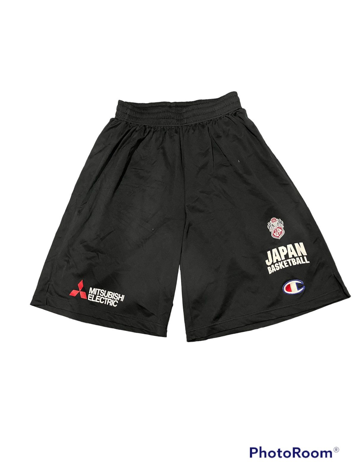 image of Mitsubishi X Champion Basketball Short Pants in Black, Men's (Size 32)