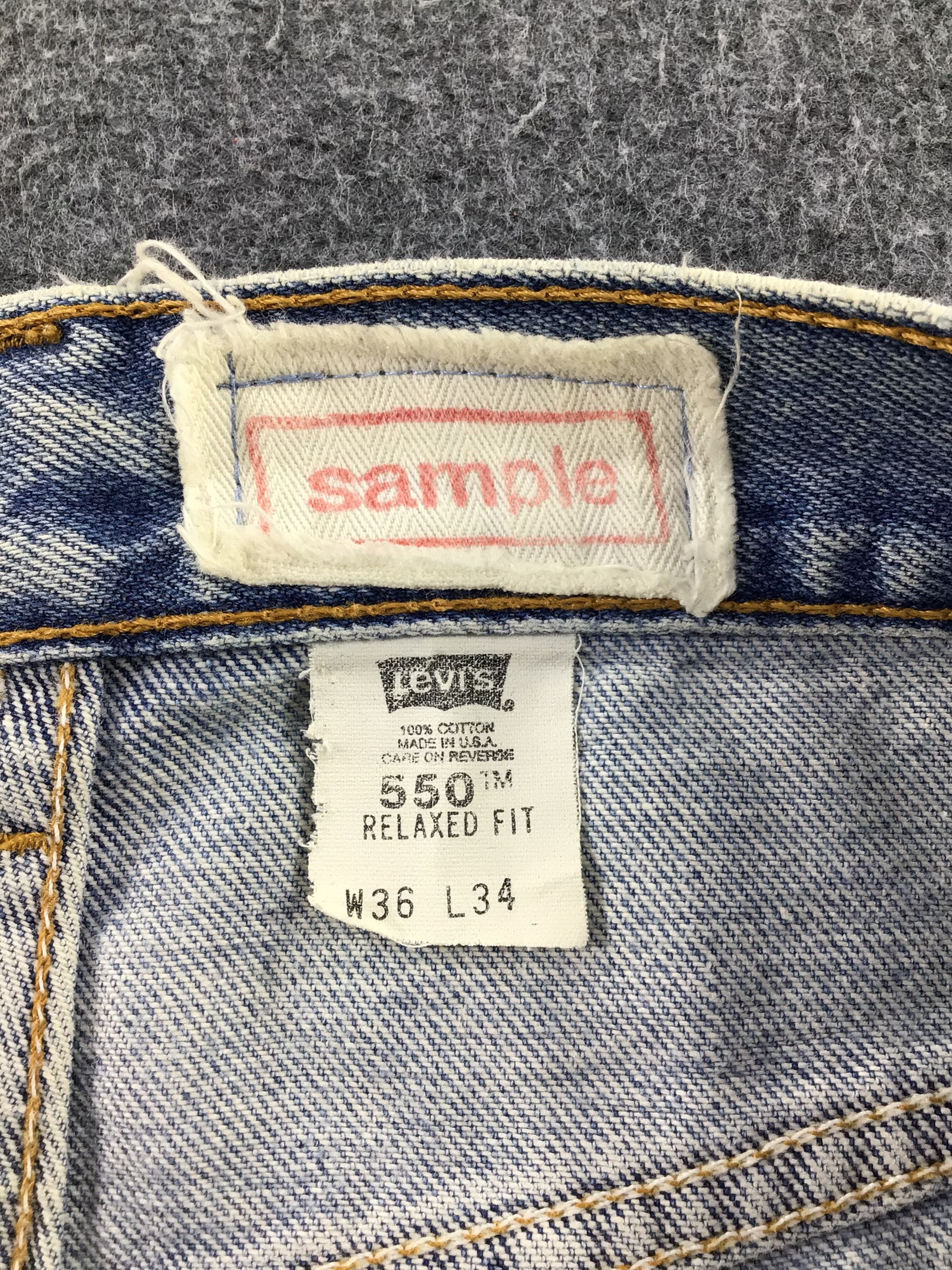 Levi's Vintage Levis 550 Distress Jeans-JM409 Size US 36 / EU 52 - 9 Thumbnail