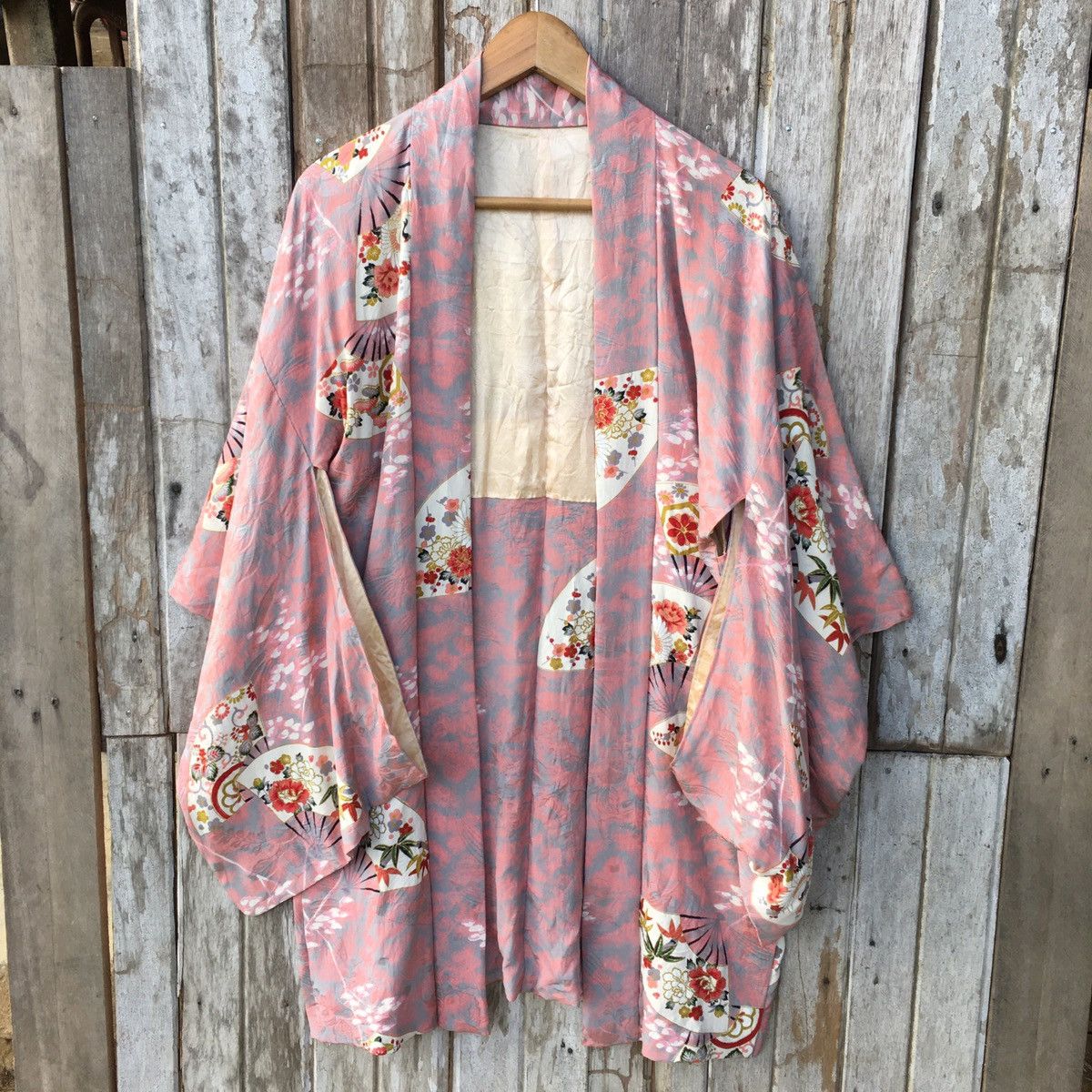 Japanese Brand Vintage 80s japanese traditional silk kimono ERD GRUNGE Size US XL / EU 56 / 4 - 1 Thumbnail