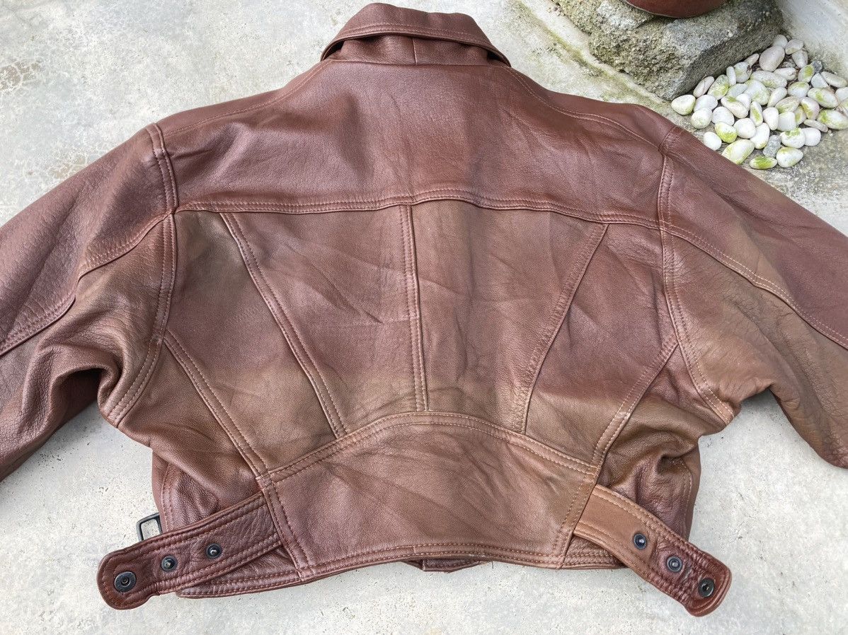 Japanese Brand Ride Jacket Leather Brown Colour Size XS / US 0-2 / IT 36-38 - 4 Thumbnail