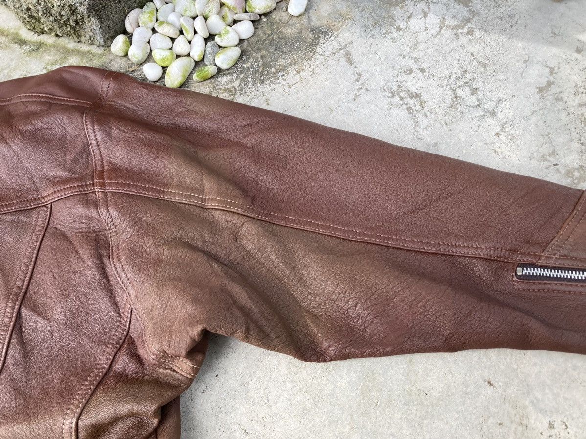 Japanese Brand Ride Jacket Leather Brown Colour Size XS / US 0-2 / IT 36-38 - 6 Thumbnail