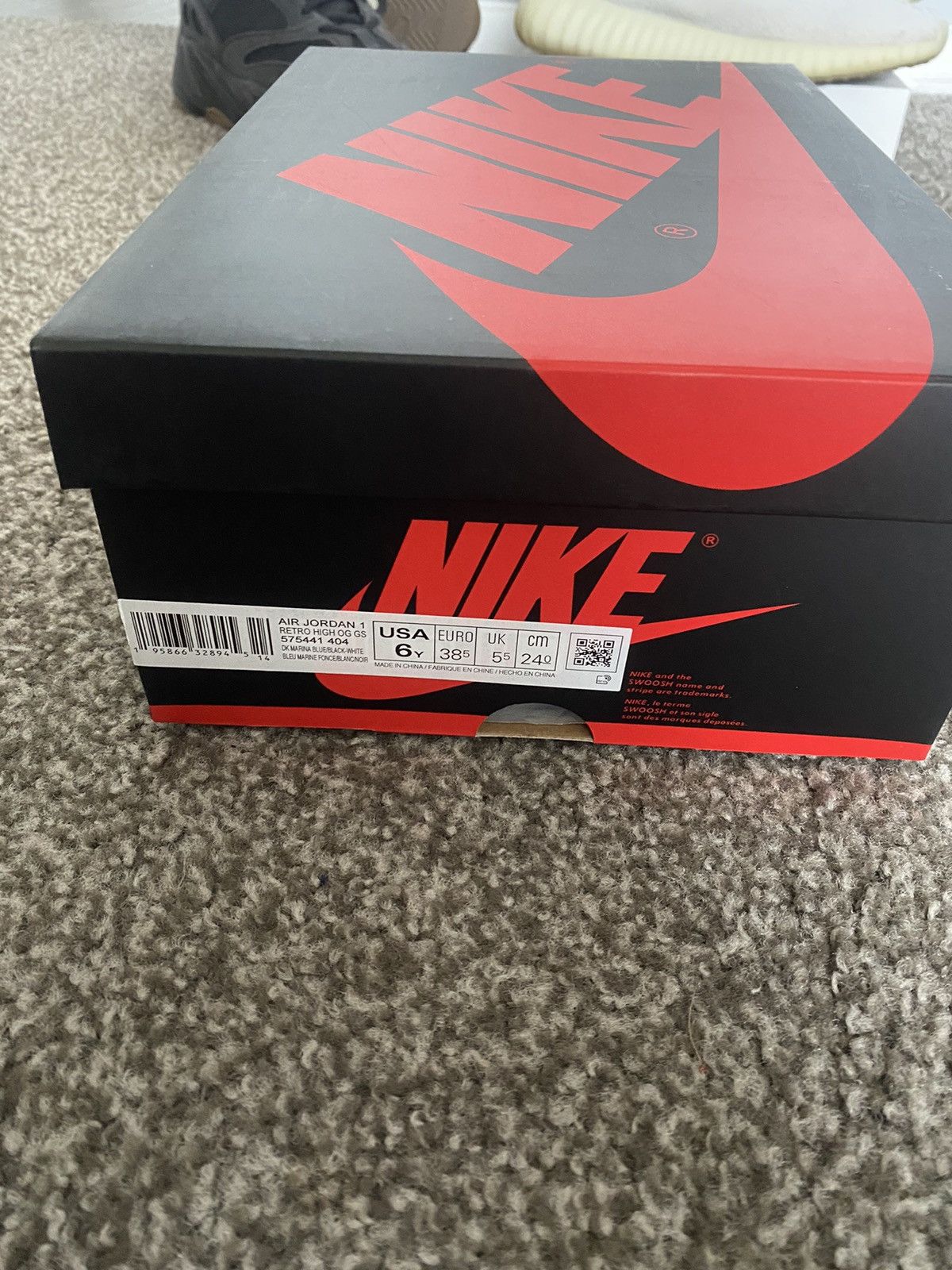 Jordan Brand × Nike Size 6Y GS Jordan 1 High Marina Blue Size US 6 / EU 39 - 8 Thumbnail