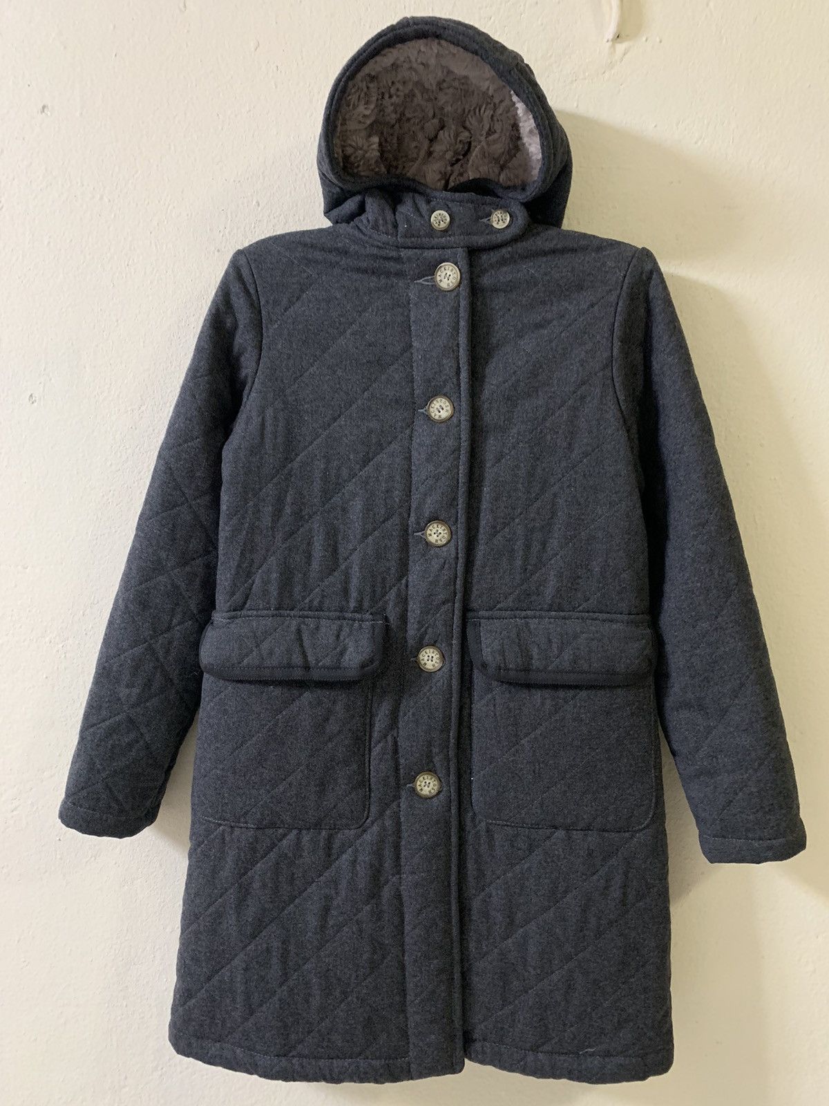 image of Mackintosh Hoodie Parka Jacket in Grey, Men's (Size Small)